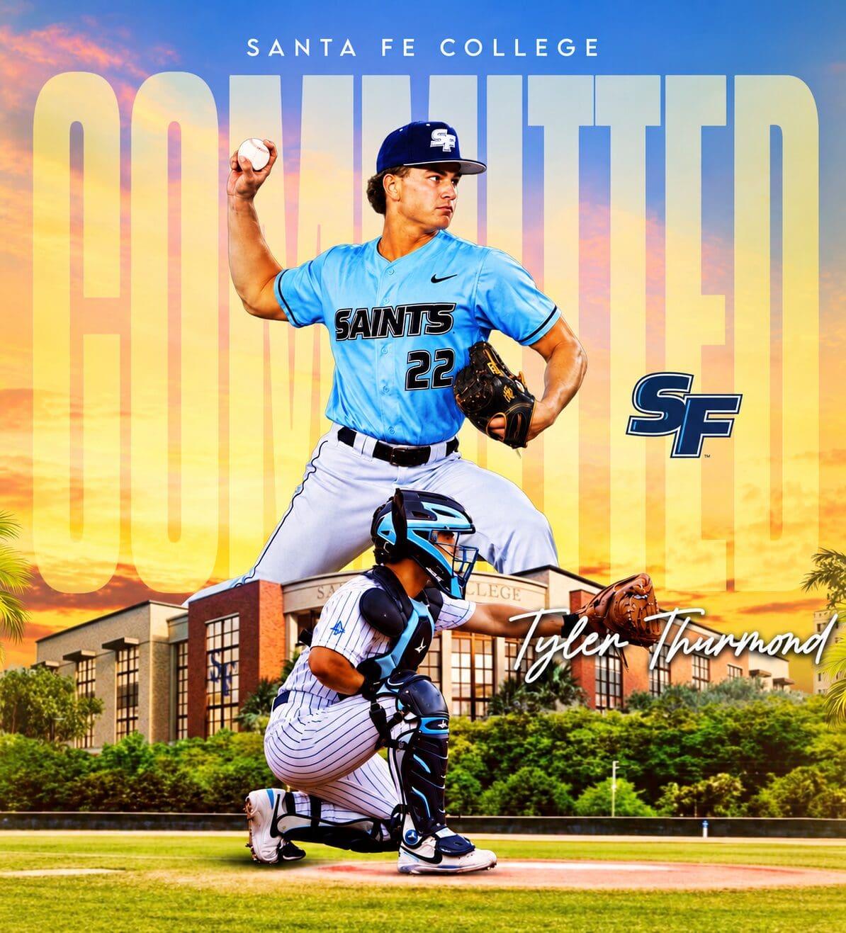 Santa Fe Baseball Commitment Poster